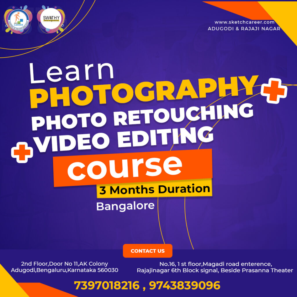 Photography Photo Retouching Video Editing Course